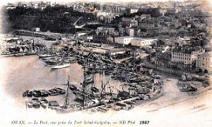 Oran - Port, vue prise du Fort Saint-Gregoire - 1907